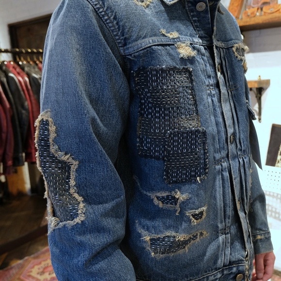 Studio D'Artisan "Noragi Boro" Selvedge Type 1 Jacket (size 42) - Picture 7 of 10